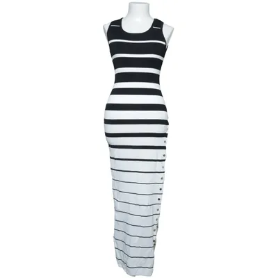 Maxi dress (Black, White) from Lely Wood Polyamide, Viscose