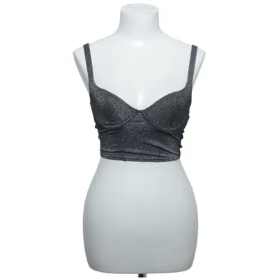 Crop top (Grå) fra Gilly Hicks Metallfiber, Viscose