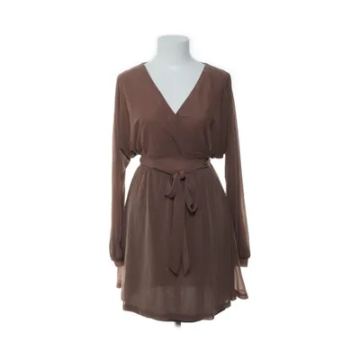 Omlottklänning (Brun) från Glassons Bomull, Polyester