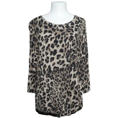 Top (Beige, Zwart, Bruin) van JM Collection Elastaan, Viscose
