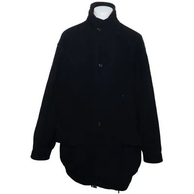 Manteau (Bleu) de Greenfield Polyester, Laine