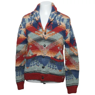 Cardigan (Blå, Rød, Flerfarvet) fra Denim & Supply Ralph Lauren Bomuld, Linned