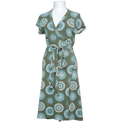 Wrap dress (Green, Blue, White, Multicolored) from Mei Cotton, Elastane