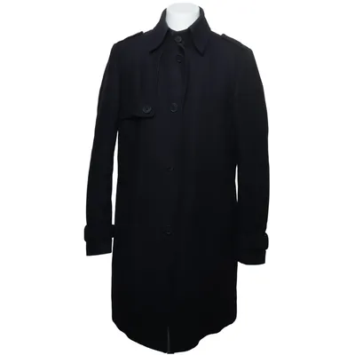 Coat (Blue) from Drykorn Acetate, Cotton, Polyamide, Polyester, Wool