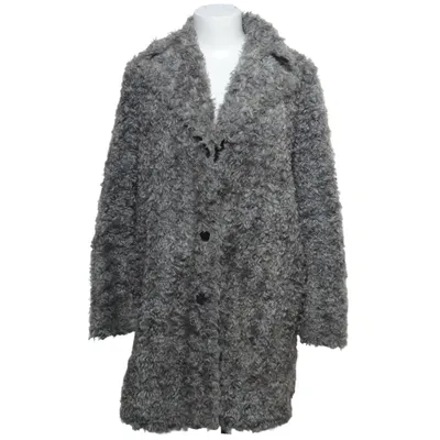 Fur jacket (Gray) from Zara Woman Outerwear