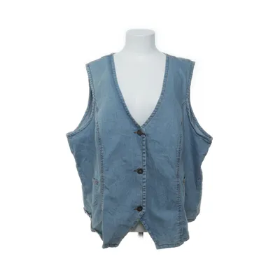 Jeansväst (Blå) från Ulla Popken Bomull, Elastan, Polyester