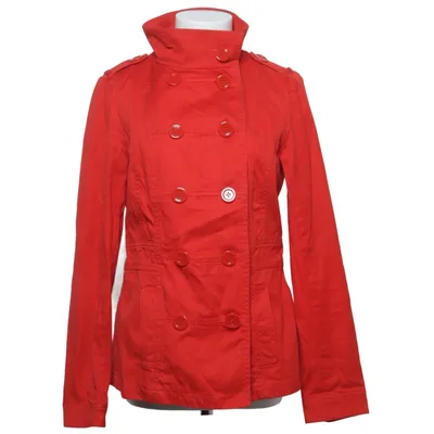 Denim jacket (Red) from Divided by H&M Cotton, Elastane