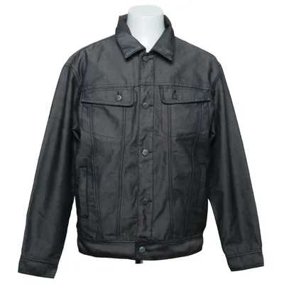 Spijkerjas (Grijs) van Fishbone Denim Katoen, Polyester