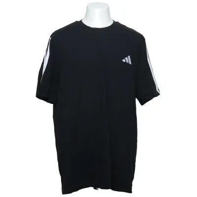 T-shirt (Svart, Vit) från Adidas Bomull, Elastan