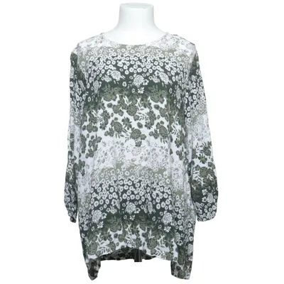 Blouse (Green, White) from Tracy Viscose