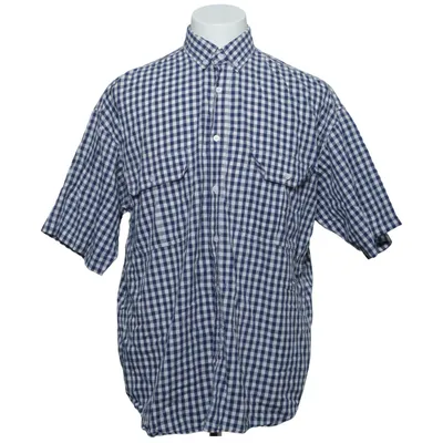 Korte mouwen shirt (Blauw, Wit) van Outdoor Katoen