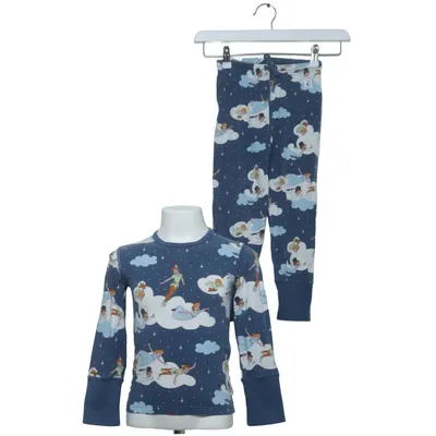 Pyjamas (Blå, Flerfärgad) från Polarn O. Pyret Elastan, Ekologisk bomull