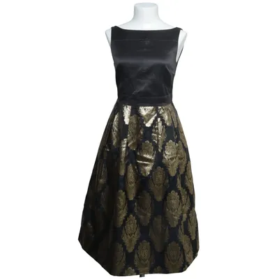 Aftenkjole (Sort, Guld) fra Oasis Elastan, Metallfiber, Polyamid, Polyester