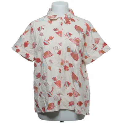 Short sleeve shirt (Beige, Multicolored) from Fatface Cotton, Viscose