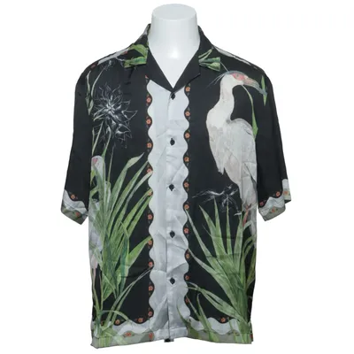 Short sleeve shirt (Black, Green, Multicolored) from Topman Polyester