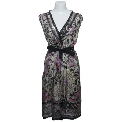 Jurk (Zwart, Beige, Lila) van Marella Sport Katoen, Zijde