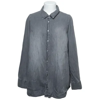 Denim shirt (Gray) from XLNT by KappAhl Cotton