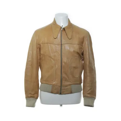 Läderjacka (Beige)