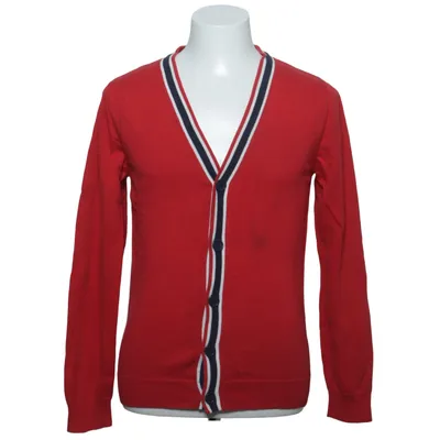 Strickjacke (Rot, Blau, Weiß) von Mango Man Baumwolle