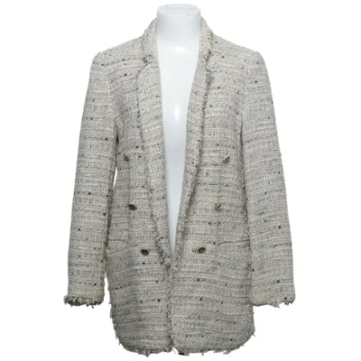 Kavaj (Beige, Flerfärgad) från Zara Basic Akryl, Bomull