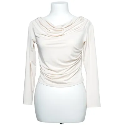 Lange mouwen shirt (Beige) van Shein Elastaan, Polyester