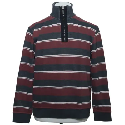 Strickpullover (Grau, Rot, Weiß) von A.W. Dunmore Baumwolle, Polyester