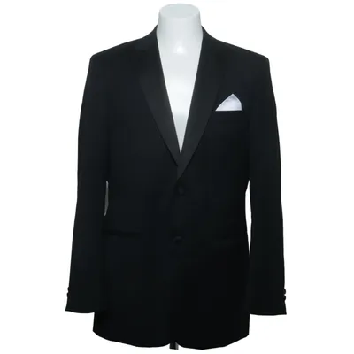 Veste de smoking (Noir) de Dressmann Premium Collection Viscose, Laine