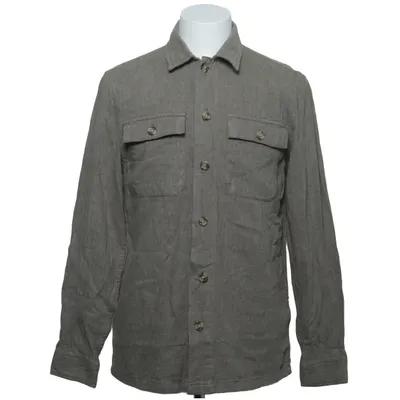 Skjortejakke (Beige) fra Lindbergh White Bomuld, Linned