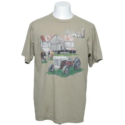 T-shirt (Beige) från Jerzees Bomull, Polyester