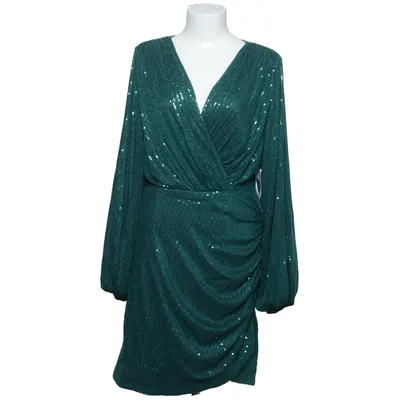 Cocktailkjole (Grøn) fra Bubbleroom Occasion Elastan, Polyester