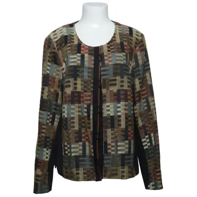 Veste (Noir, Multicolore) de Kriss Coton, Élasthane, Polyester, Viscose