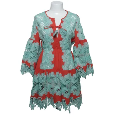 Dress (Red, Green, Multicolored) from Antica Sartoria Cotton, Elastane, Polyester