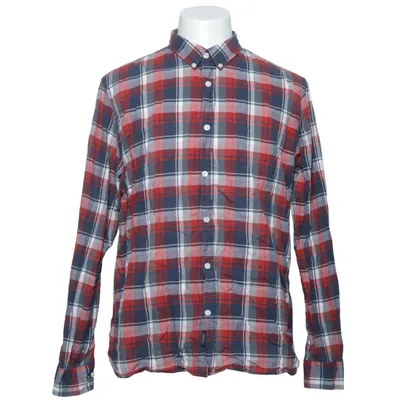 Flanellen overhemd (Rood, Blauw, Wit) van Blueprint Katoen