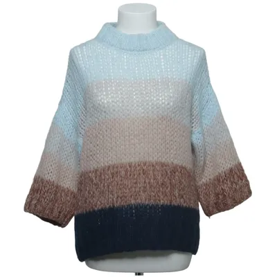 Strickpullover (Blau, Beige, Braun) von Leveté Room Acryl, Mohair, Polyamid