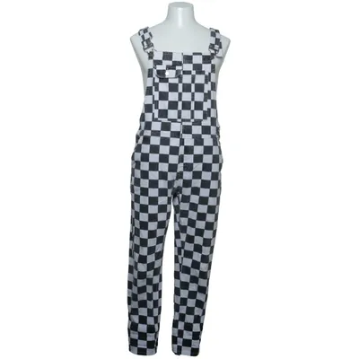 Overalls (Sort, Hvid) fra Boohoo Man Bomuld
