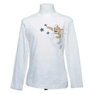 Lange mouwen shirt (Wit) van Monnalisa Katoen, Elastaan
