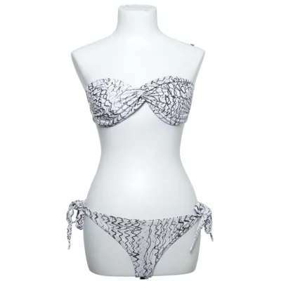 Bikini (White, Black) from Twist & Tango Elastane, Polyamide