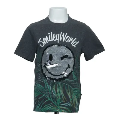 T-shirt (Grijs, Groen, Meerkleurig) van Smiley World Katoen, Polyester