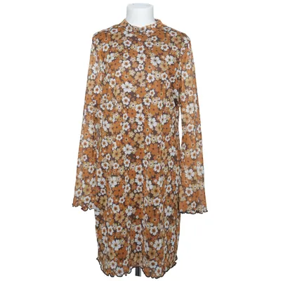 Kjole (Brun, Hvid, Flerfarvet) fra Shein Curve Elastan, Polyester