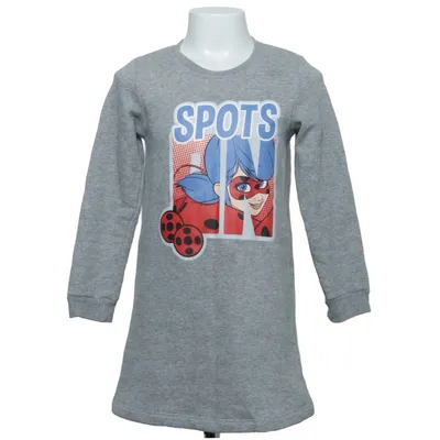 Jurk (Grijs) van Miraculous Katoen, Polyester