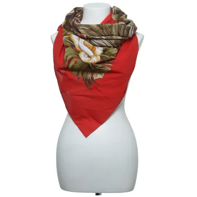 Shawl (Red, Multicolored) from Salvatore Ferragamo Cotton