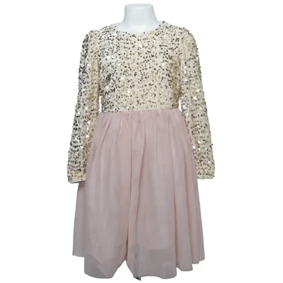 Jurk (Goud, Roze, Meerkleurig) van Lindex Kids Polyester