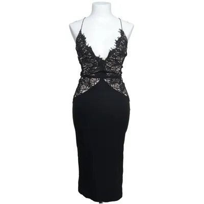 Evening gown (Black, Multicolored) from Rare London Cotton, Elastane, Polyamide, Polyester, Viscose