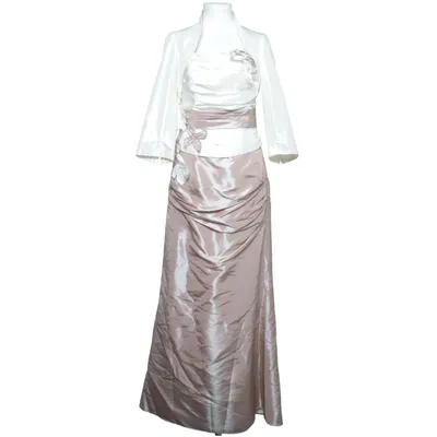 Robe de soirée (Beige, Blanc) de Agnes Polyamide, Polyester