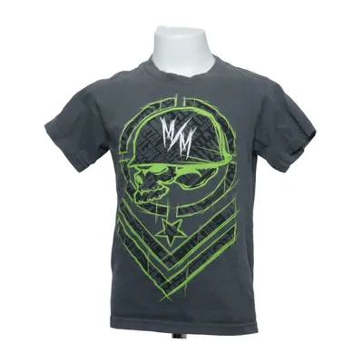 T-shirt (Gris, Vert) de Metal Mulisha Coton