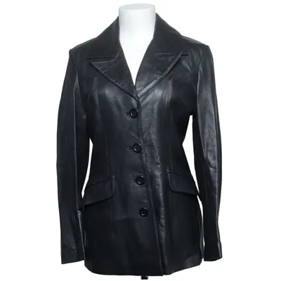 Läderkappa (Svart) från Prestige