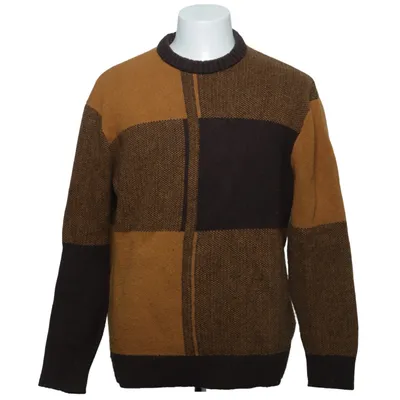 Sweater (Brun, Gul, Flerfarvet) fra Selected Homme Genanvendt polyester, Uld