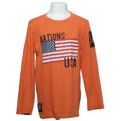 T-shirt à manches longues (Orange) de Marqy Coton