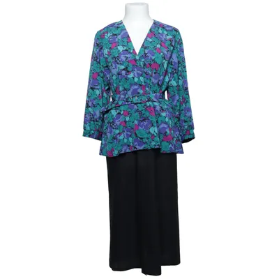 Maxikjole (Sort, Flerfarvet) fra Eurofashion Polyester