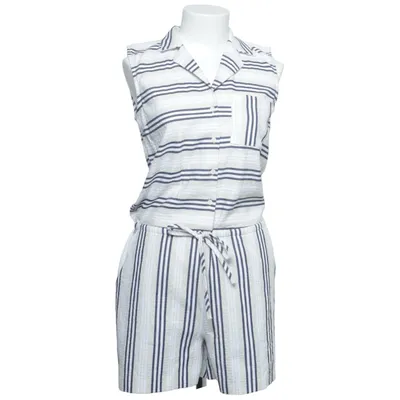 Byxdress (Vit, Blå, Beige) från Mudo Collection Bomull, Elastan, Polyester